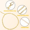 10 Pcs Chain Charm Necklace Bracelets Kit,DIY Paperclip Link Chain