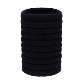 Olakin Hair Bands [Pack of 10], Hair Rings, Rubber Bands, Hair Bands, for Women and Girls, Ponytail for Tying and Holding Hair Accessories (Black)
