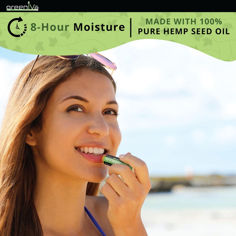 GreenIVe Neem Lip Balm Vegan Lip Moisturizer Neem Seed Oil