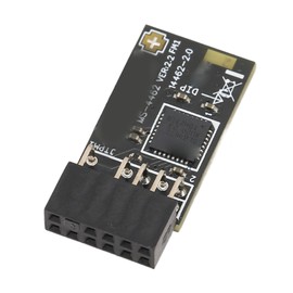 TPM 2.0 Module, SLB 9672 Encryption Security Module, TPM SPI 12Pin Module Compatible with Remote Card for Motherboards, 10 11