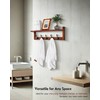 Exper City Coat Rack Wall Mount with Shelf, 17IN Wooden