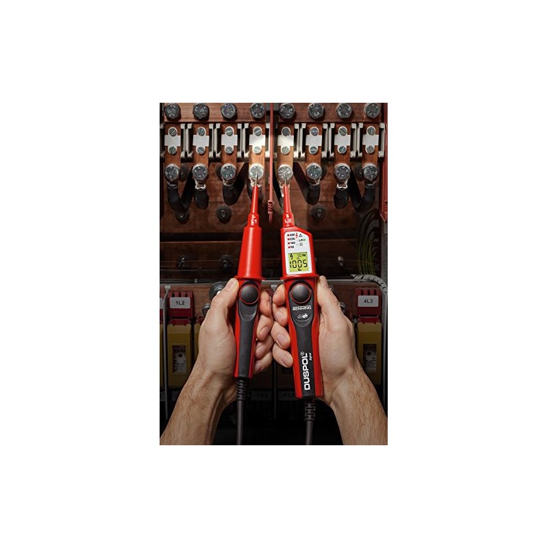 Benning Duspol Digital Voltage and Continuity Tester with Benning Pouch