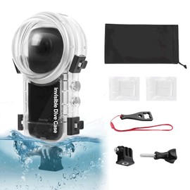 Invisible Dive Case Compatible with Insta360 X4, 164ft Underwater Diving Waterproof Housing Shell for Insta 360 X4 Protective Case for with Accessories