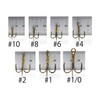 Eagle Claw Treble Hooks, 10 Count, Bronze #6
