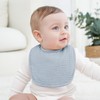 Bearmoss Muslin Baby Drooling Bibs 8 Pack, 100% Cotton Square