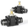 TAILONZ PNEUMATIC 4mm Tube OD Air Flow Control Valve with