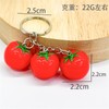 Cherry Keychain Imitation Food Pumpkin Tomatoes Keychain for Handbag Purse