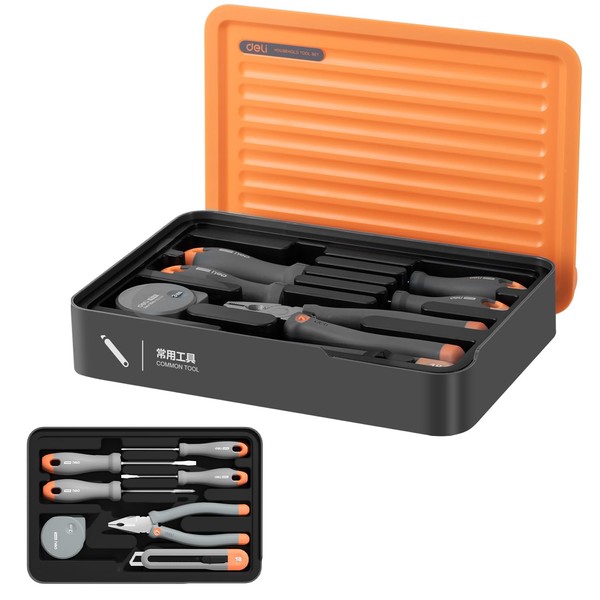 deli Tool Set, Hand Tool Set Cute Tool Kit, DIY