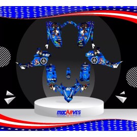 Mocarves Yamaha YFZ 50 Graphics Kit for Yamaha YFZ 50 YFZ 50 Decal Yfz Stickers ATV