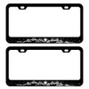2 Pack Sunrise Mountains License Plate Frames, Stainless Steel License