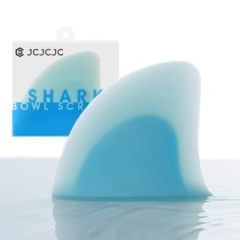 JCJCJC "Shark Fin" Bowl Scraper, Silicone Kitchen Scraper Tool