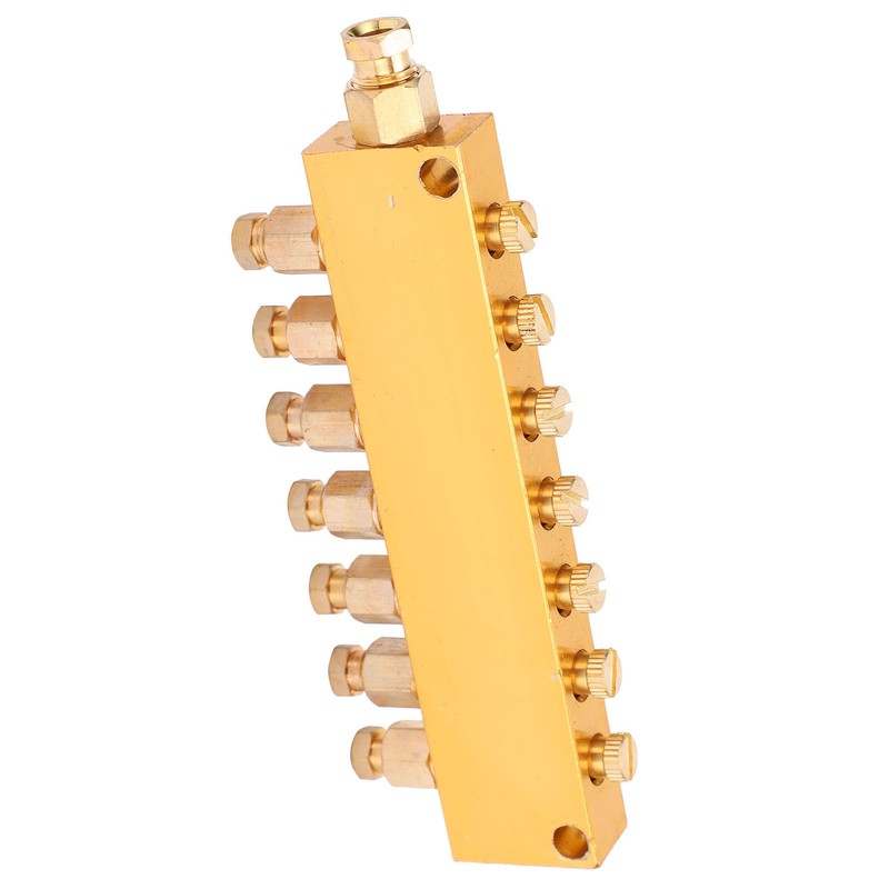 Oil Distributor Adjustable Brass Lube Piston Separator Divider Valve Lubrication