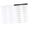 Baluue 6D Waterproof Eyebrow Stickers 2 Pcs Realistic Simulation Eyebrow