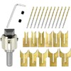 SOCOJE 24PCS Wooden Bead Maker Beads Drill Bit, 6-25mm Ball