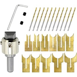 SOCOJE 24PCS Wooden Bead Maker Beads Drill Bit, 6-25mm Ball Blade Milling Cutter Set Kit Drill Wood Electric Beads Tools Maker Bit Carbide Woodworking