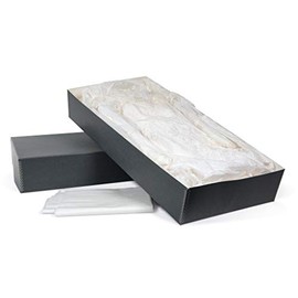 Gaylord Archival Blue/Grey Wedding Dress & Textile Preservation Box with Tissue Paper - 18W x 60L x 5" H