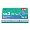 PLESIU MEselected MAX No.3-1M Flat Clinch Staples (24/6) for Office