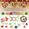 DAZZTIME Autumn Crafts Children, 87 Pieces Felt Autumn Craft Set