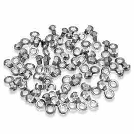 Generic 50 Stainless Steel Loop Connectors -Fits #6 Ball Chain - Couplings for Custom Fan Pulls - Connector Hardware for DIY Lamp and Fan Decor, Silver, 1100-A15070