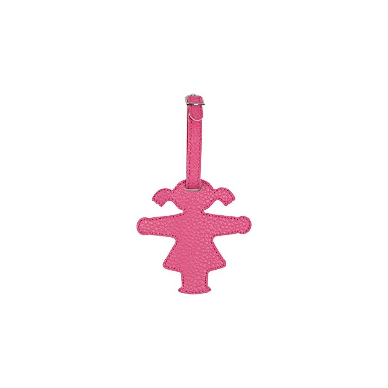 AMPELMANN Luggage Tag Travel Companion Traffic Light Woman Pink PU
