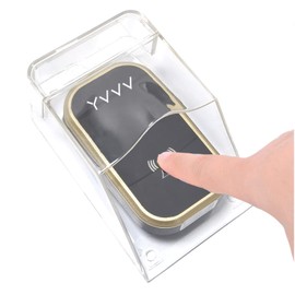 Waterproof Transparent Cover for Wireless Doorbell, Bell Button, Outdoor Doorbell Set, Housing for Easy Installation, Compatible Transmitter, Rain, Snow, Winter (Cover Only)