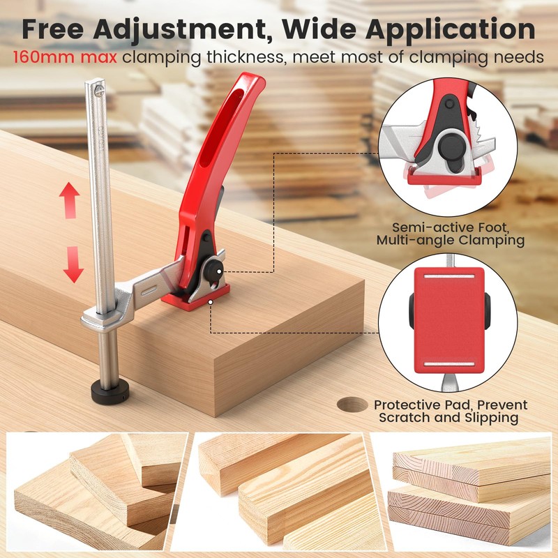Housolution Bench Dog Clamp, 3/4 inch Dog Holes Workbench Clamp