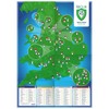 Football Ground Map 92 Club - Football Stadium A1 Wall