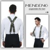 MENDENG Suspenders for Men Heavy Duty Swivel Hooks Camo X-Back