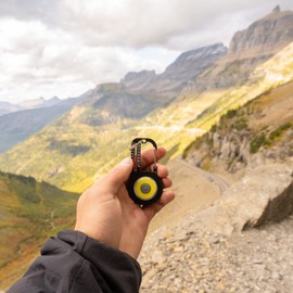 Sun Company TempaBright - Carabiner with Thermometer and Ultra Bright COB LED Light | 3 Modes: Low Light, Strong Light, Strobe Light