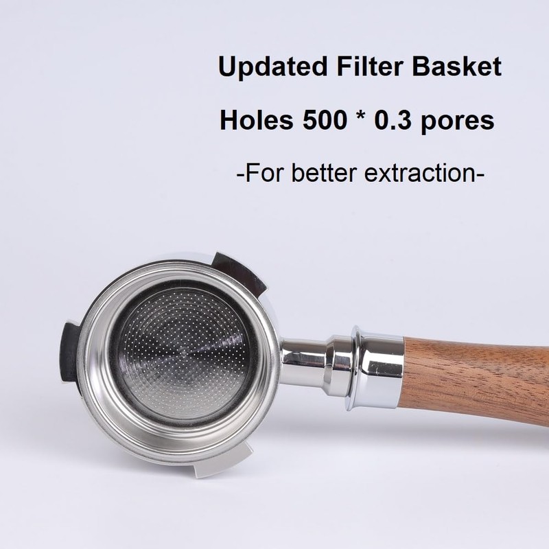CAPFEI Bottomless Portafilter 51 mm Only Compatible with DeLonghi Dedica