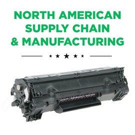 Clover Remanufactured Toner Cartridge Replacement for HP CB436A | Black | Extended Yield