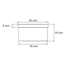 30 ointment containers, cream containers, ointment pot, flat, 12 ml contents with coloured lids, made in Germany