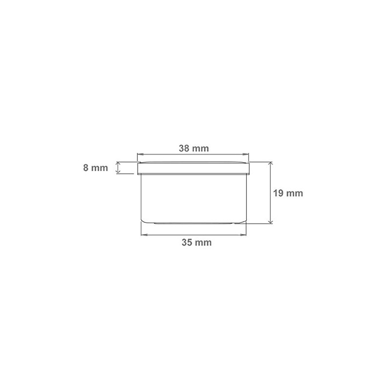 30 ointment containers, cream containers, ointment pot, flat, 12 ml