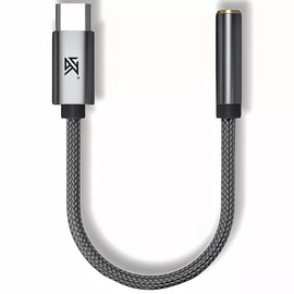 Sonivilloso Amplificador portátil de decodificación DAC KZ AM01, Hembra de 3,5 mm a Tipo C, Cable Adaptador para Auriculares KZ HiFi