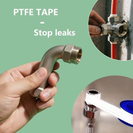 TRUMIZON PTFE Tape Pipe Slealant Seal Plumbing Tape, Waterproof White Plumbers Tape to Stop Leaks 10m x 12mm x 0.075mm (2 Pack)