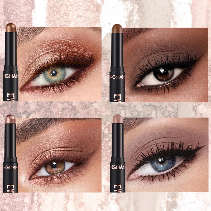 8 Colours Eyeshadow Shimmer Stick, Creamy Eyeshadow Stick Set, Shimmer