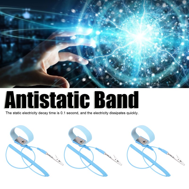 10Pcs 1.8Mx2.0MM Anti Static Bracelet Grounding Electrostatic Discharge Wrist Strap