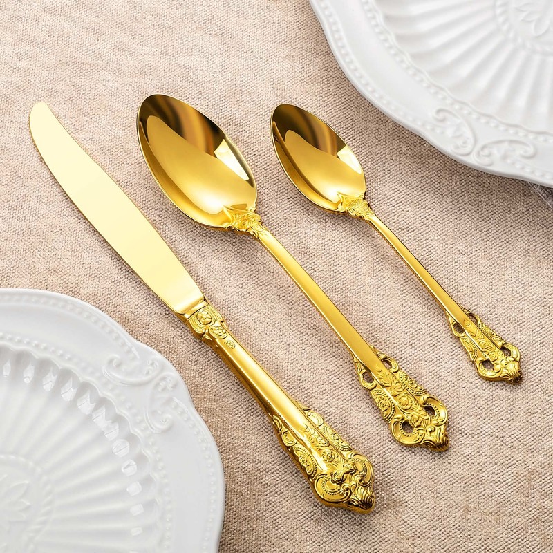 KEAWELL Gorgeous Dinner Knife, Set of 4, 18/10 Stainless Steel,