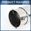 INFINAUTO Roll Edge Exhaust Tip Rear 3.1" Inlet 3.5" Outlet
