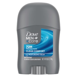 DOVE MEN + CARE Antiperspirant Deodorant Stick Clean Comfort 72-Hour Sweat & Odor Protection Antiperspirant for Men With 1/4 Moisturizing Cream 0.5 oz