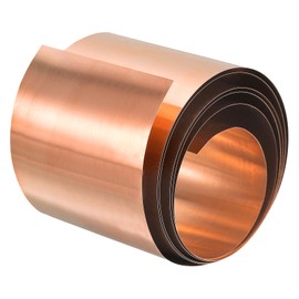 QUARKZMAN Copper Sheet Copper Foil Copper Plate Copper Matte Copper Sheet Metal Foil Polished Copper Sheet Roll Metal Foil Plate 1000 mm x 55 mm x 0.05 mm