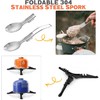 Gurukim Camping Cookware Kit Camping Pot and Pan Set with