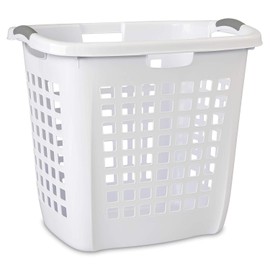 STERILITE 12258004 Carry Hamper, 19-7/8", White