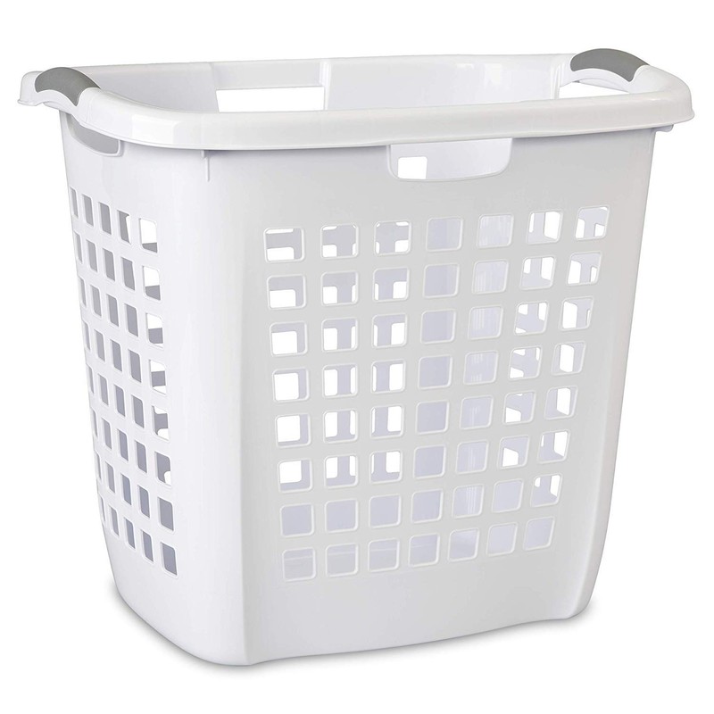 STERILITE 12258004 Carry Hamper, 19-7/8", White