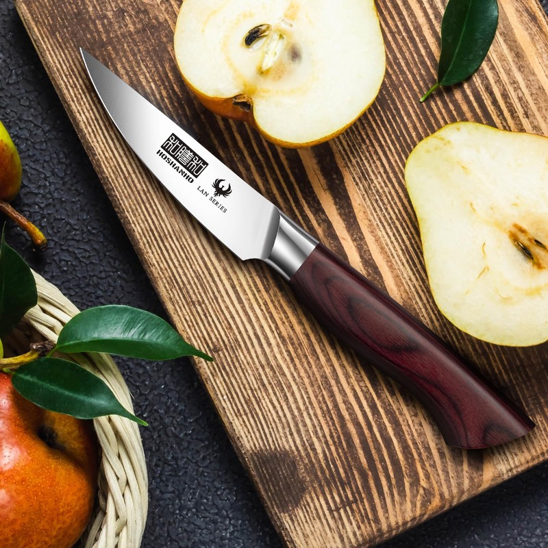 HOSHANHO 9.5cm Coltello per Sbucciare, Coltelli per Frutta Giapponese, Super
