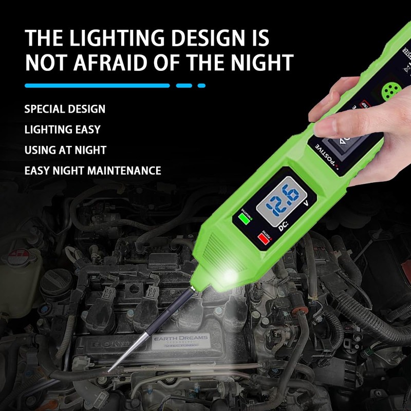 CT03 Power Circuit Tester, 6-24V DC Test Light Short Circuit,