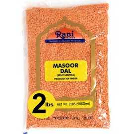 Rani Masoor Dal (Indian Red Lentils) Split Gram, 32oz (2lbs) 907g ~ All Natural | Gluten Friendly | NON-GMO | Vegan | Indian Origin