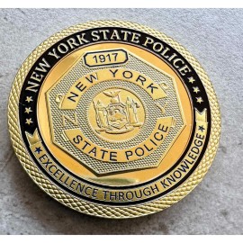 Police NEW YORK STATE POLICE NYSP Challenge Coin 40mm with Special Velvet Case