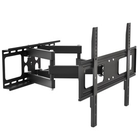 VIVO Outdoor Full Motion TV Wall Mount for 37 to 80 inch Screens, Articulating Bracket Holds up to 110 lbs, Max VESA 600x400, Black, MOUNT-TV80WP