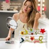 Acrylic Claw Clip Organizer,360 Degree Rotating Holder Transparent